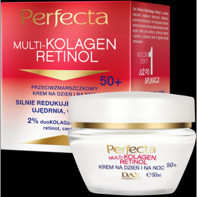 Perfecta Multikolagen Retinol Przeciwzmarszczkowy krem na dzień i na noc 50+