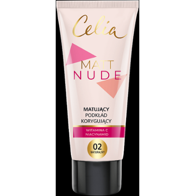 Celia Matt Nude Matujący podkład korygujący do twarzy 02