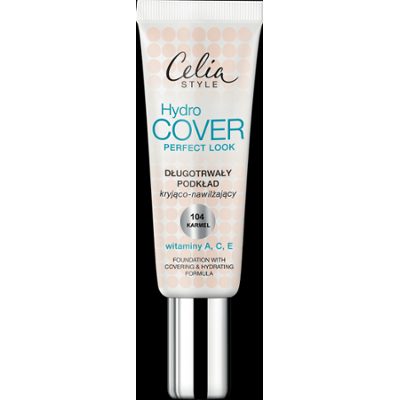 Celia Style Hydro Cover Perfect Look długotrwały podkład kryjąco-nawilżający 104 KARMEL