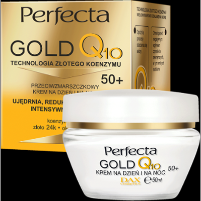 Perfecta Gold Q10 Przeciwzmarszczkowy krem do twarzy na dzień i na noc 50+