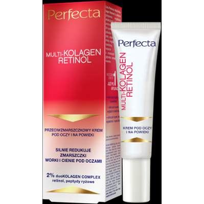 Perfecta Multikolagen Retinol Przeciwzmarszczkowy krem pod oczy i na powieki