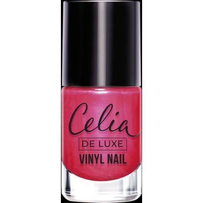 Celia VINYL NAIL Lakier do paznokci perłowy 501 malinowy