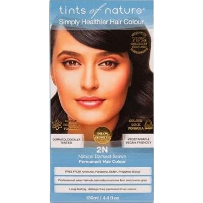 Naturalna farba do włosów Tints of Nature – 2N Bardzo ciemny brąz