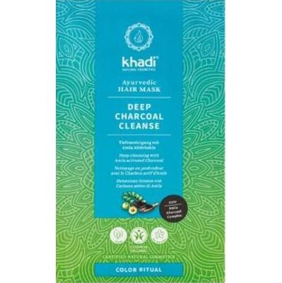 Głęboko oczyszczająca maska do włosów Khadi – aktywny węgiel Amla