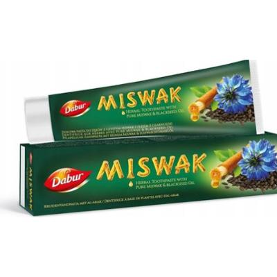 Ziołowa Pasta do Zębów z Czystym Miswak i Olejem z Czarnuszki Dabur (100 ml)