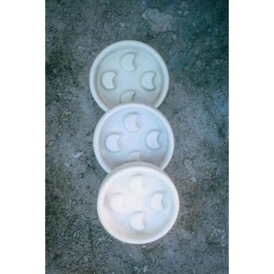 Mydelniczka ceramiczna Lunula szara matowa