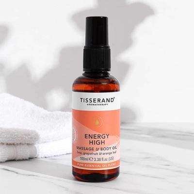 Tisserand Energy High Massage & Body Oil - Olejek do masażu