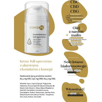 cosmiq Krem Konopny Full Spectrum