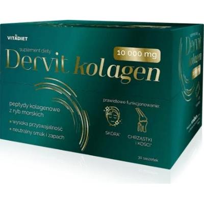 Dervit Kolagen 10000 mg 30 saszetek suplement diety
