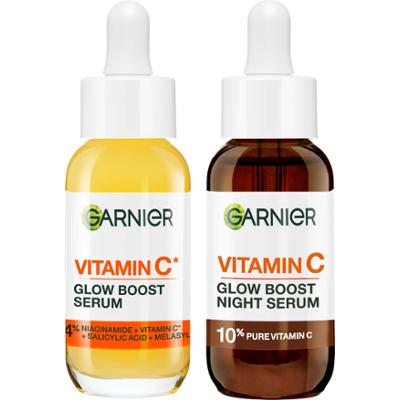 Garnier Vitamin C* Bundle Glow Boost Serum 30 ml & Night Serum 30 ml