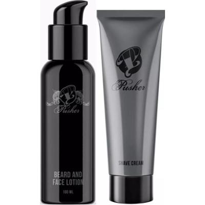 Pusher Beard and Face Lotion 100 ml & Shave Cream 100 ml