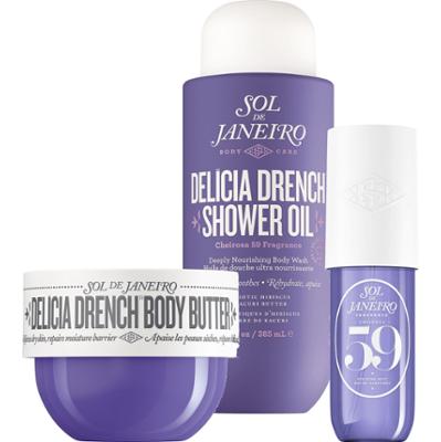 Sol de Janeiro Delicia Drench Bundle Shower Oil 385 Body Butter 75 ml