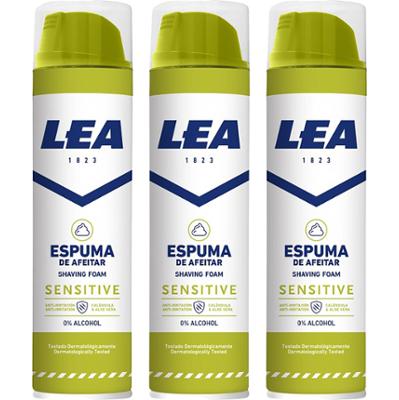 LEA Sensitive Shaving Foam 250 ml x 3