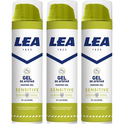 LEA Sensitive Shaving Gel 200 ml x 3