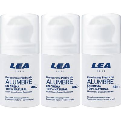 LEA Natural Alum Cream Deo Roll On 50 ml x 3