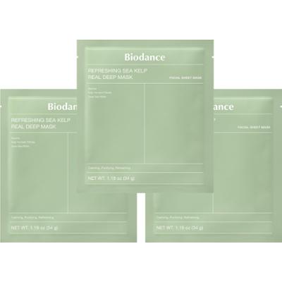 Biodance Refreshing Sea Kelp Real Deep Mask x 3