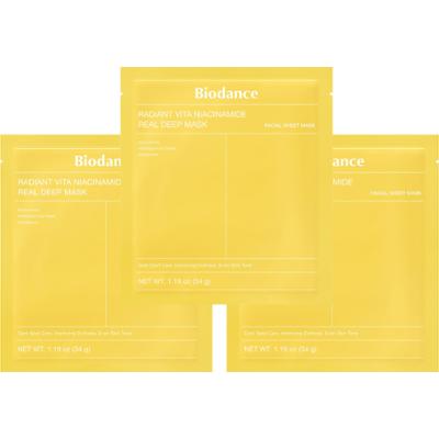 Biodance Radiant Vita Niacinamide Real Deep Mask x 3