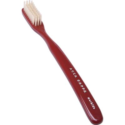 Acca Kappa Tooth Brush Vintage Medium Natural Bristles Red