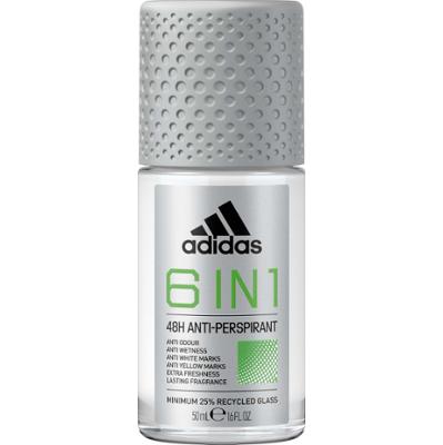 Adidas 6-in-1 6 in Anti-Perspirant 1 Roll On For Men 50 ml