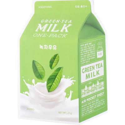 A'Pieu Green Tea Milk One-Pack - maseczka do twarzy 21 g