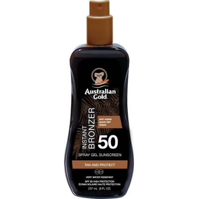 Australian Gold SPF 50 Spray Gel with Bronzer 237 ml - Spray/bronzer S