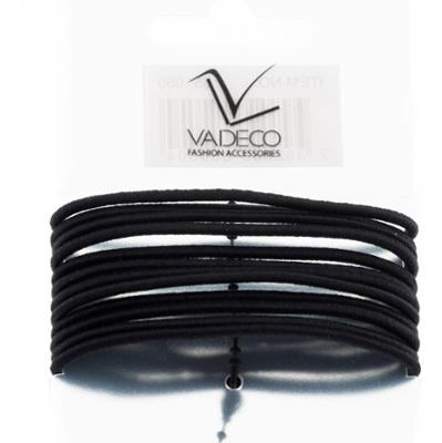 Avalea Snoddar Tunna 12st utan metall 2mm Svart