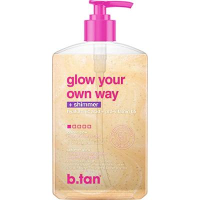 b.tan Glow Your Own Way Shimmer Gradual Self Tan Gel 473 ml