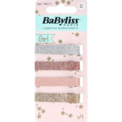 BaByliss Paris Accessories Hårclips Glitter Kids 4 st
