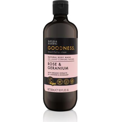 Baylis & Harding Goodness Rose & Geranium Body Wash 500ml - Mydło pod