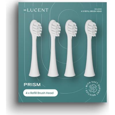 Be Lucent Prism Toothbrush Heads White