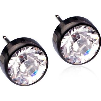 Blomdahl Black Titanium Bezel Crystal