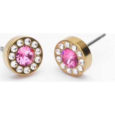 Blomdahl Golden Titanium Brilliance Halo 8 mm, Crystal/Rose