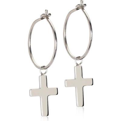 Blomdahl Natural Titanium Ear Ring 14 mm Penda Cross 11 mm