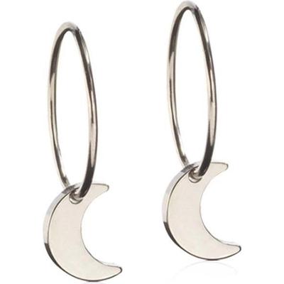 Blomdahl Natural Titanium Ear Ring 14 mm Penda Moon 8 mm