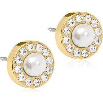 Blomdahl Örhänge Brilliance Halo Pearl 8 mm White