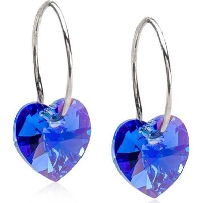 Blomdahl Natural Titanium Heart 10 mm  Sapphire