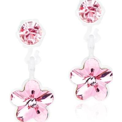 Blomdahl Medical Plastic  Pendant Flower 4/6mm Light Rose