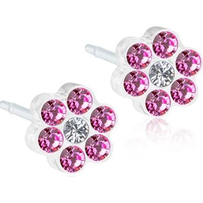 Blomdahl Medical Plastic  Daisy 5mm Rosa/vit