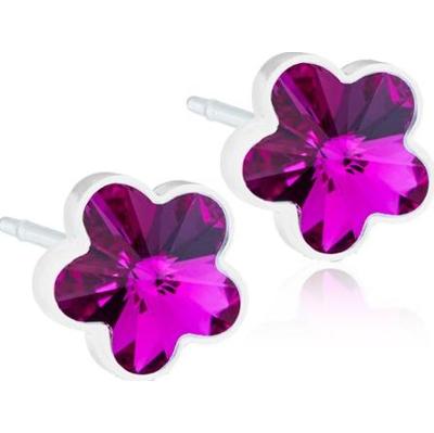 Blomdahl Medical Plastic  Flower 6mm Fuchsia