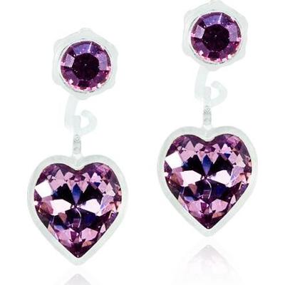 Blomdahl Medical Plastic  Pendant Heart 6mm Light Amethyst