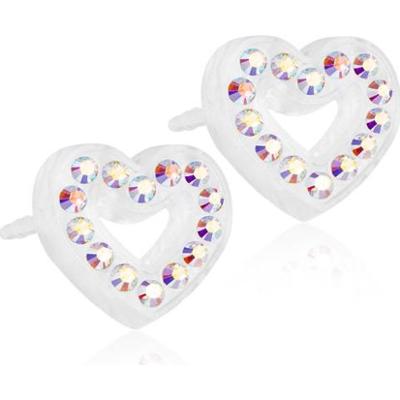 Blomdahl Brilliance Heart Hollow 10mm Rainbow