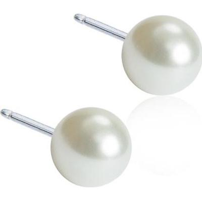 Blomdahl Natural Titanium Natrural Titanium Pearl 5mm White 5 mm