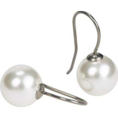 Blomdahl Natural Titanium  White Pearl Pendant