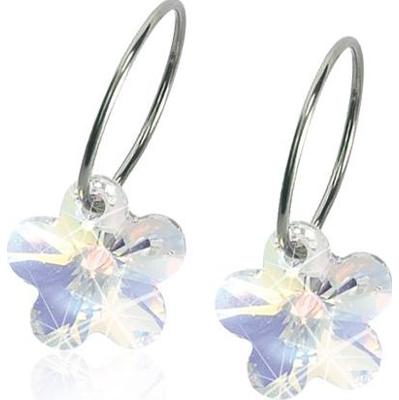 Blomdahl Natural Titanium  Flower Sleeper 14mm Rainbow