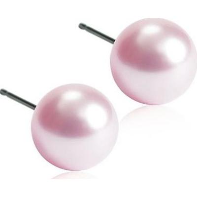 Blomdahl Natural Titanium  Light Rose Pearl 8 mm