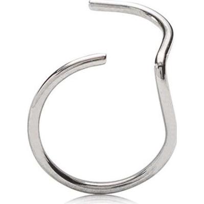 Blomdahl Natural Titanium Nose Ring 10 mm left