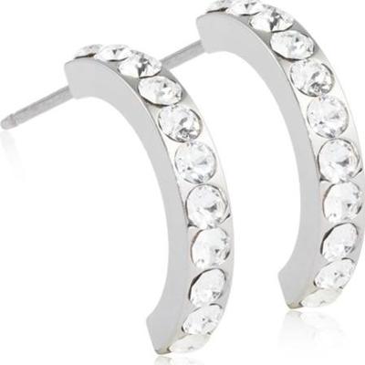 Blomdahl Natural Titanium Pendant Brilliance Curved Crystal