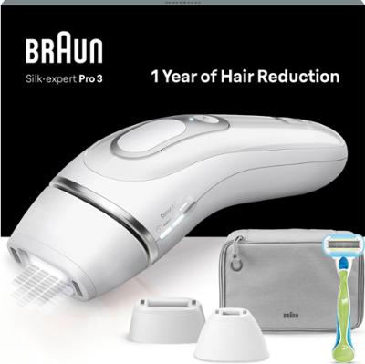 Braun IPL Silk·expert Pro 3 At Home Hair Removal With Pouch Venus Razo