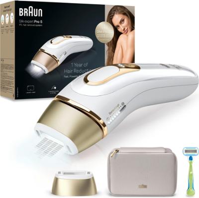 Braun IPL Silk·expert Pro 5 At Home Hair Removal With Pouch 1 Head PL5