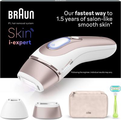 Braun IPL Skin i·expert At Home Hair Removal Free App Pouch Venus Razo